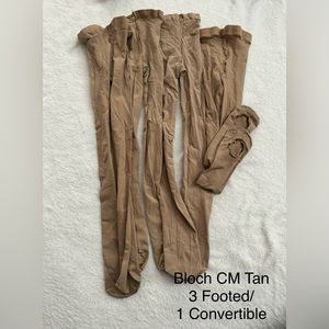 Bloch tan child dance tights bundle